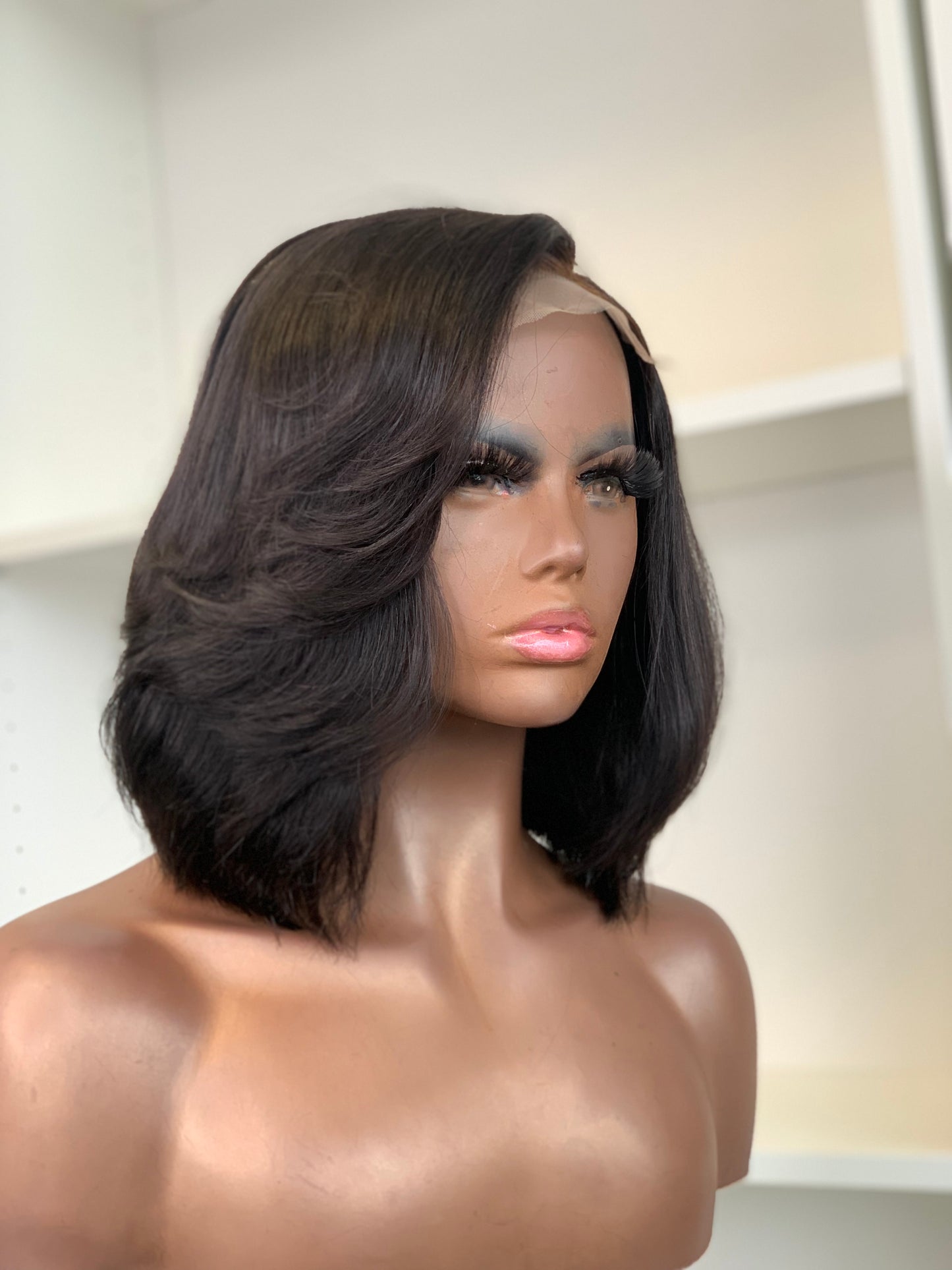 Sheena 12” 5x5 HD Lace Closure Glueless Bob Human Hair Wig