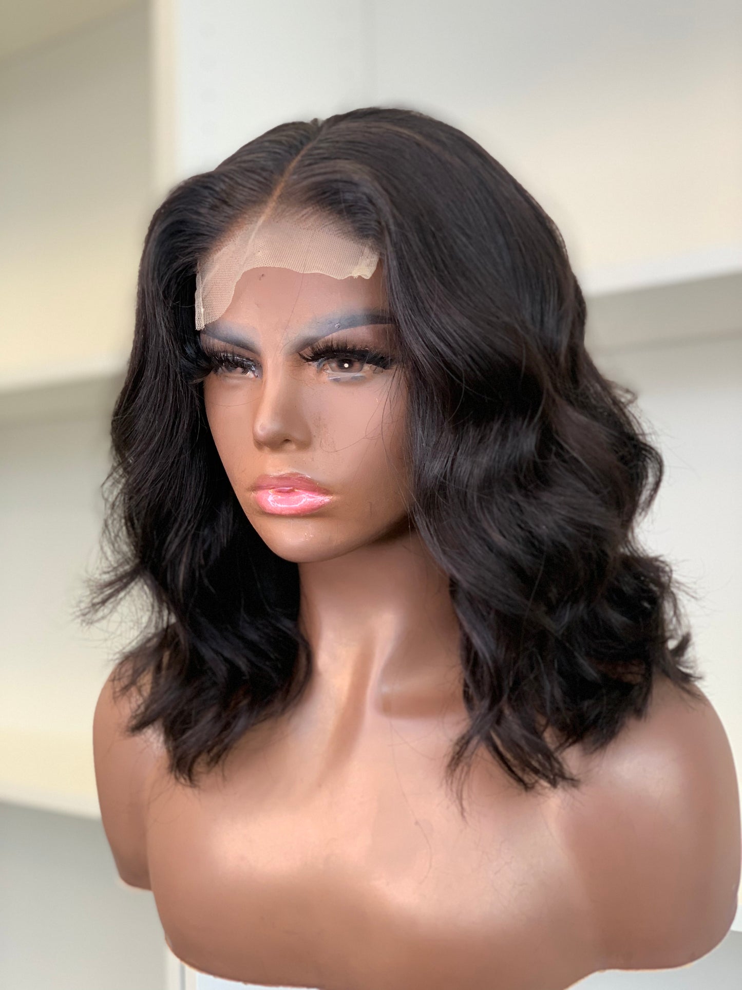 Bella-14” 5x5 HD Lace Top Middle Part Human Hair Wig